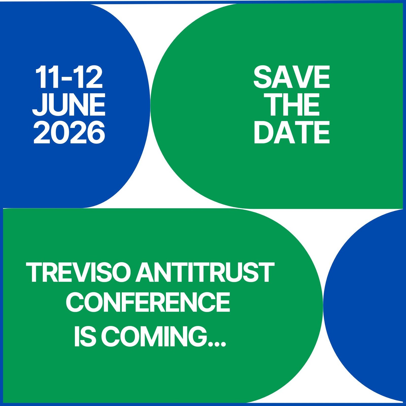 SAVE THE DATE Conférence anti-trust à Trevise